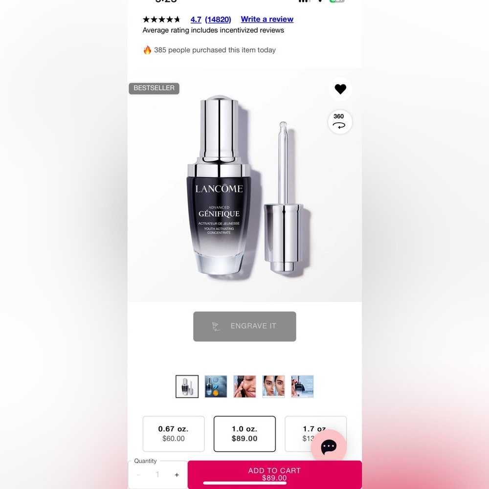 Lancôme Advanced Génifique 1.0oz